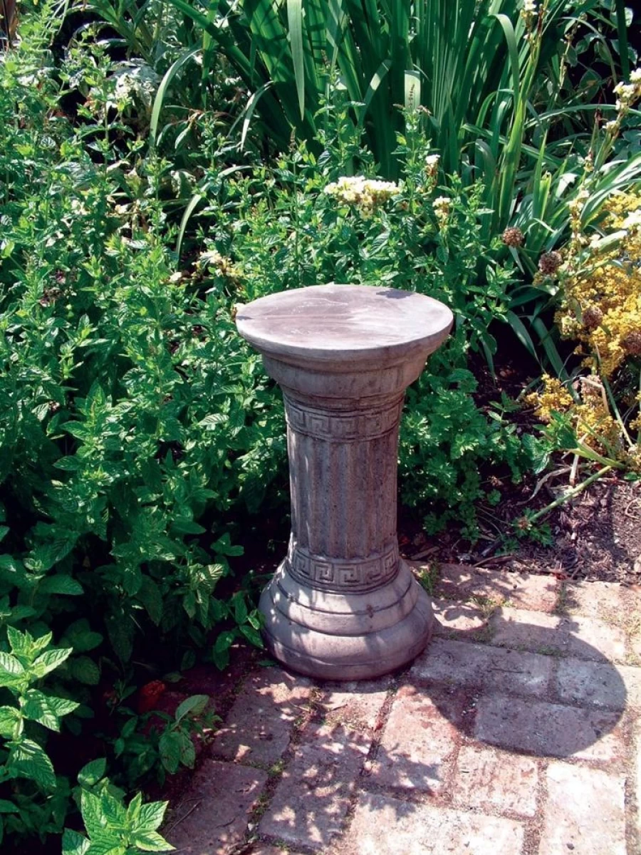 Classical Greek Roman Column Stone Pedestal for Garden Decor - STATUES & SCULPTURES