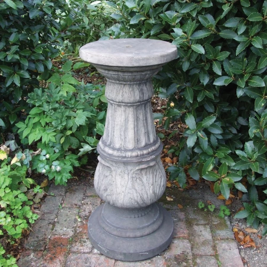 "STATUES & SCULPTURES Elegant Stone Column Pedestal for Garden Decor"