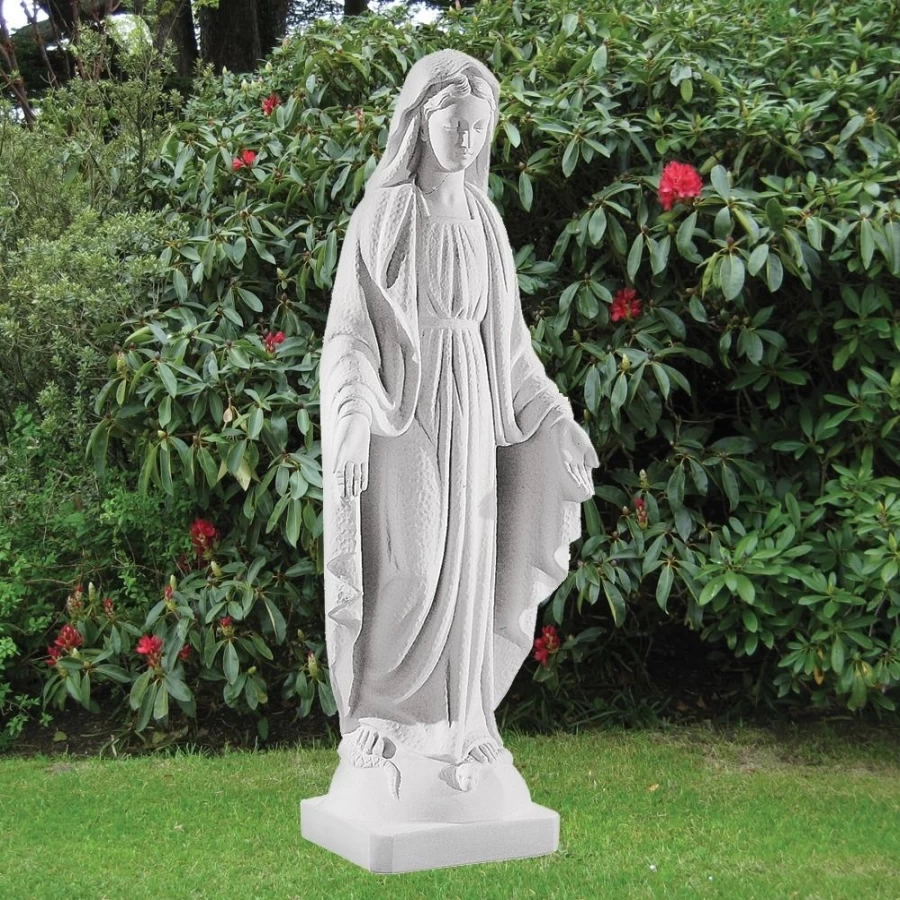 "58cm Virgin Mary Statue for Garden – Handcrafted Marble Resin Religious Sculpture by STATUES & SCULPTURES"