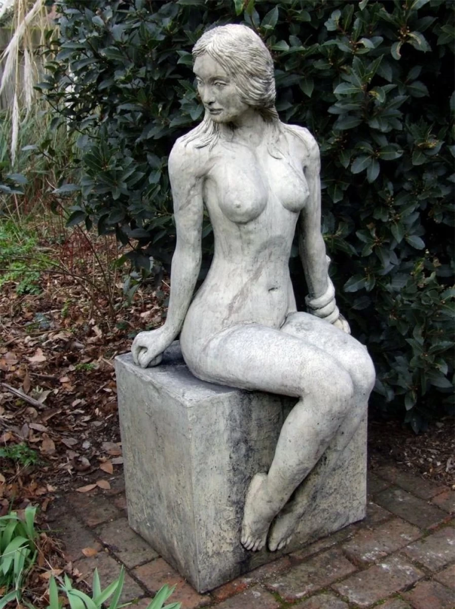 "120cm Nude Female Stone Garden Statue Outdoor Sculpture by STATUES & SCULPTURES"