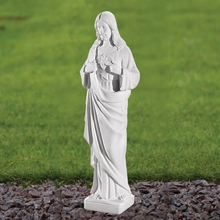 "37cm Jesus Christ Marble Resin Outdoor Garden Statue by STATUES & SCULPTURES"