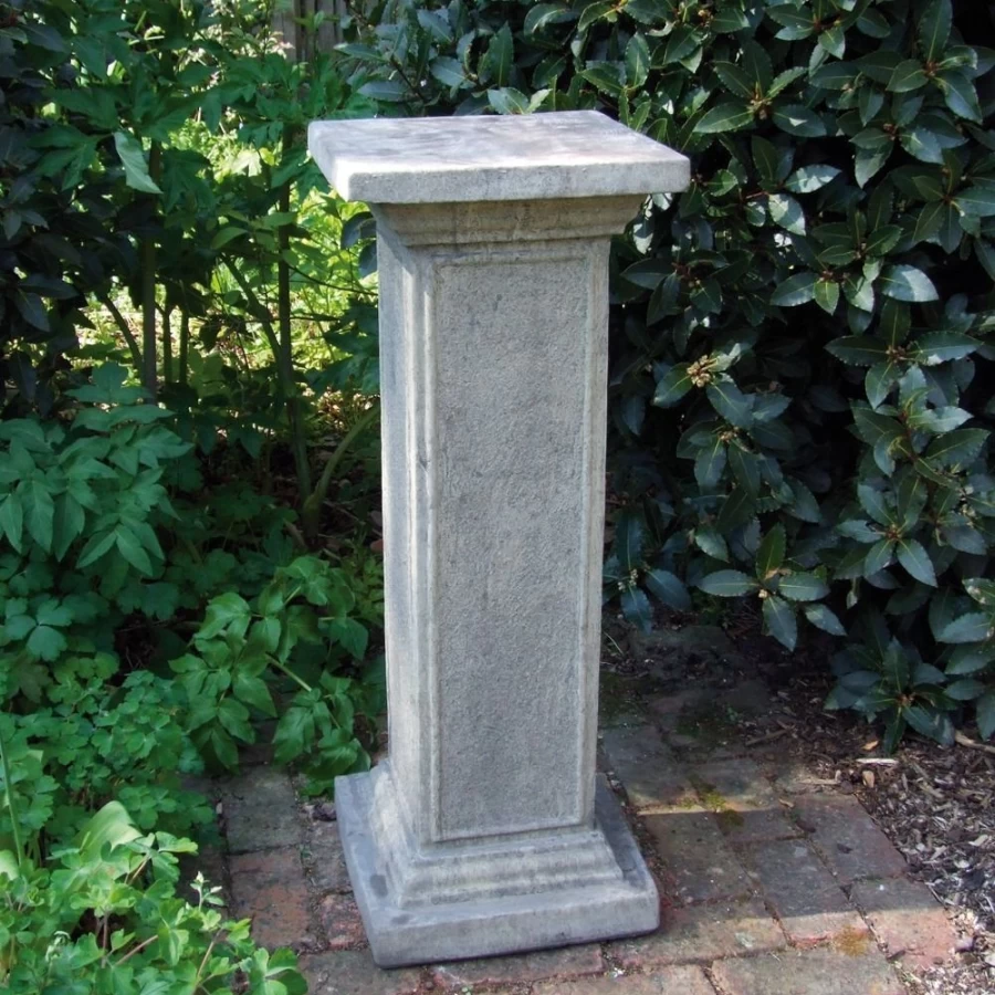 "STATUES & SCULPTURES Athenian Column Pedestal - Classic Stone Garden Pedestal for Outdoor Decor"