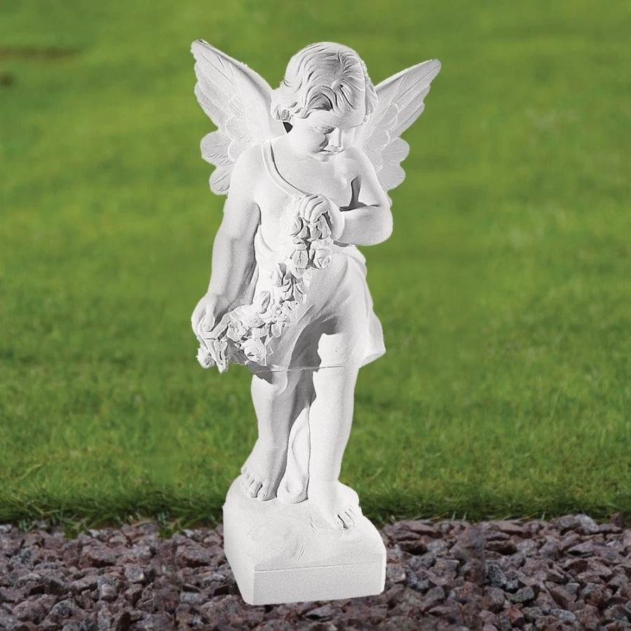 "STATUES & SCULPTURES Angel 60Cm Marble Resin Outdoor Garden Statue for Decoration"