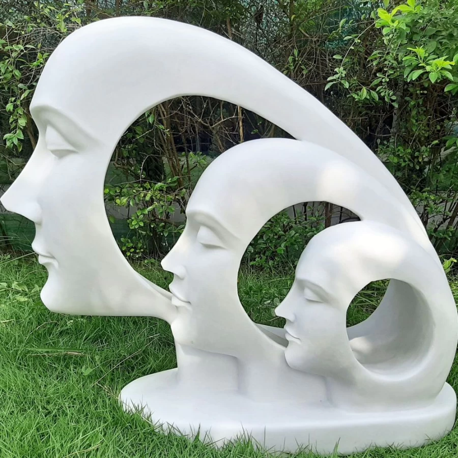 "STATUES & SCULPTURES 70Cm Marble Resin Escape Reality Garden Statue for Outdoor Decor"