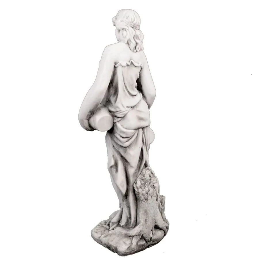 "Roman Goddess Garden Statue with Urns - 79cm Stone Resin Sculpture by STATUES & SCULPTURES"