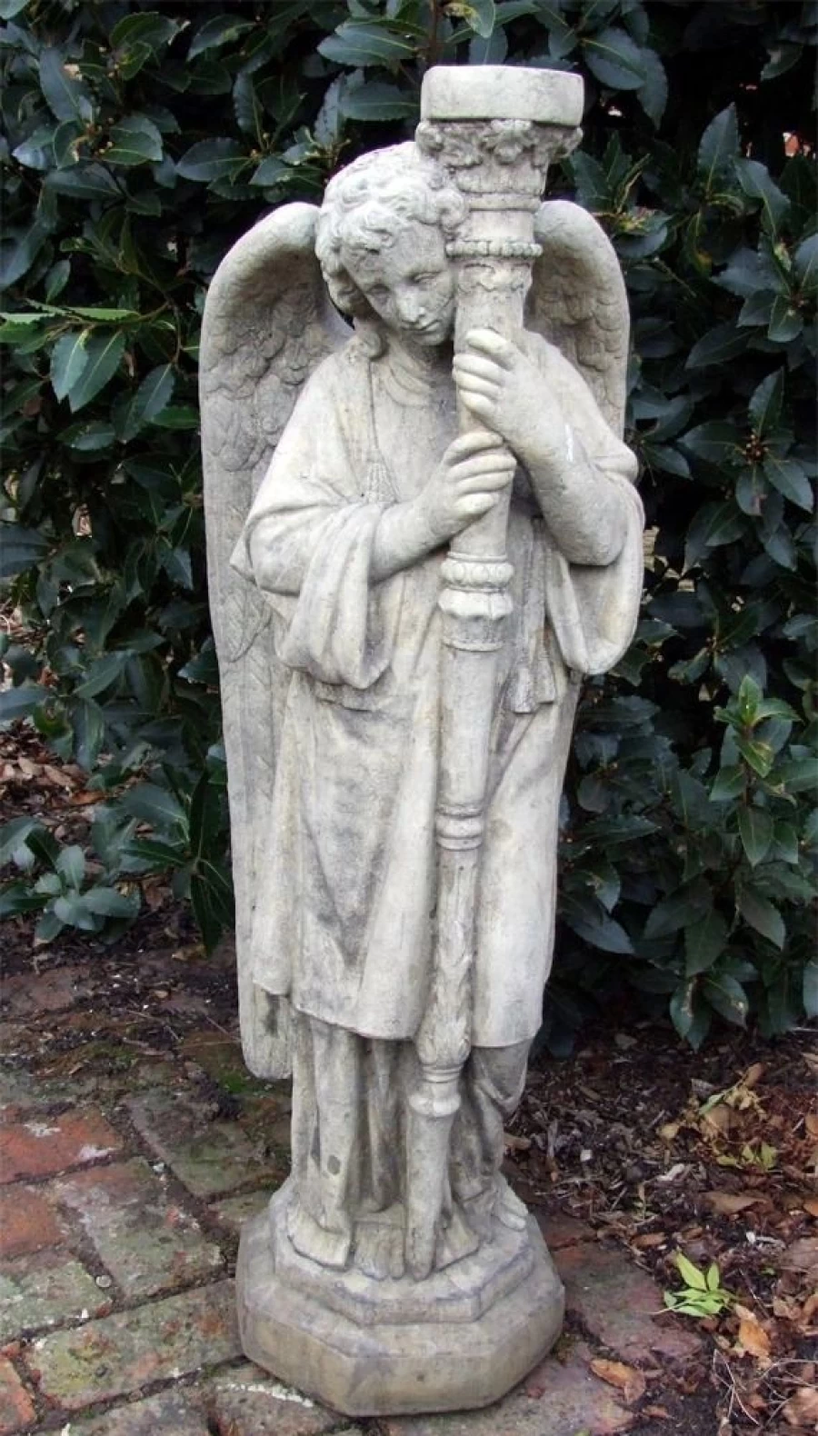 "Fallen Angel Stone Garden Statue Outdoor Decor by STATUES & SCULPTURES"