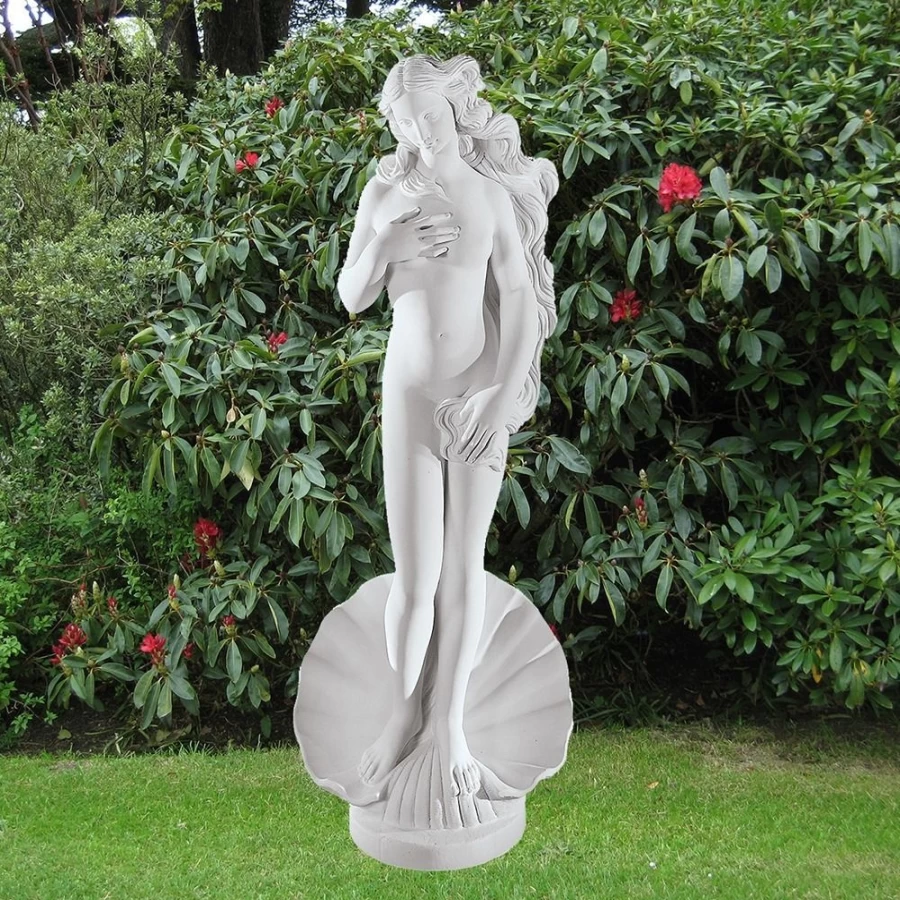 "Venus Birth Statue 43cm - Premium Marble Resin Garden Sculpture by STATUES & SCULPTURES"