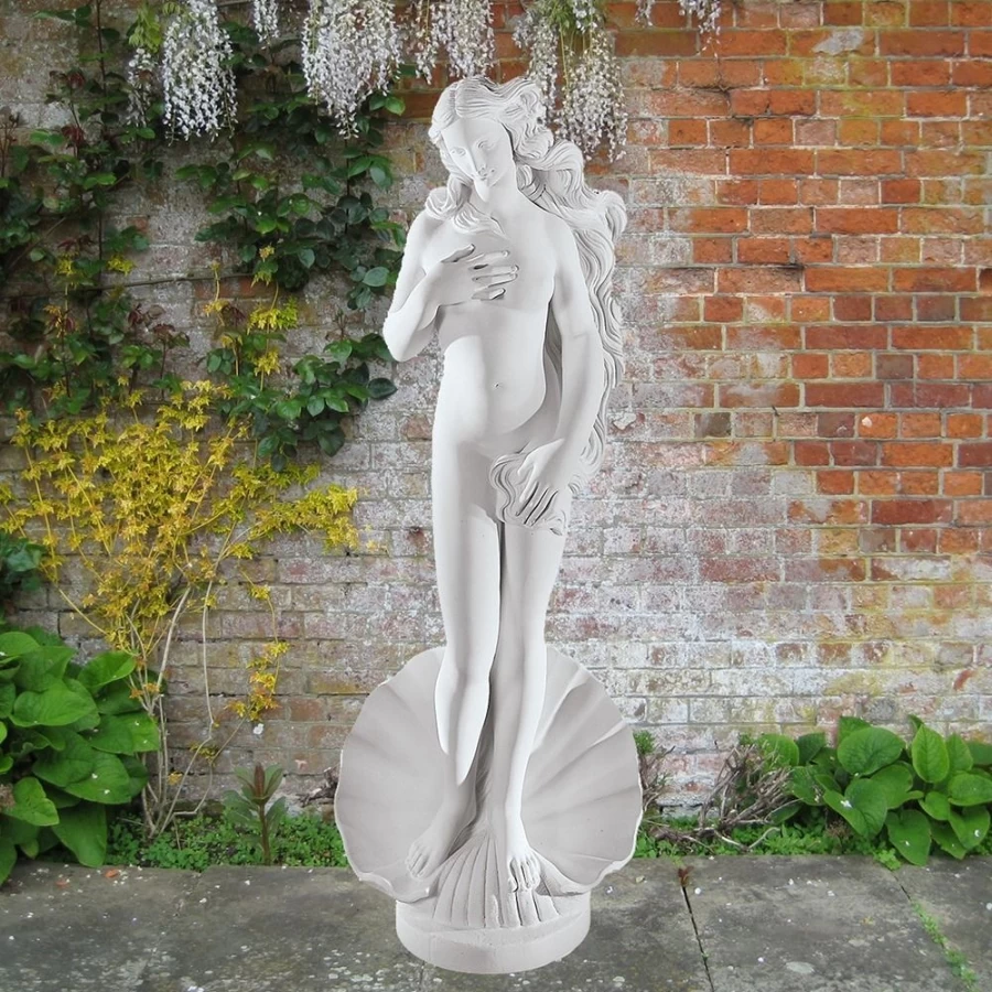 "Venus Birth Statue 43cm - Premium Marble Resin Garden Sculpture by STATUES & SCULPTURES"