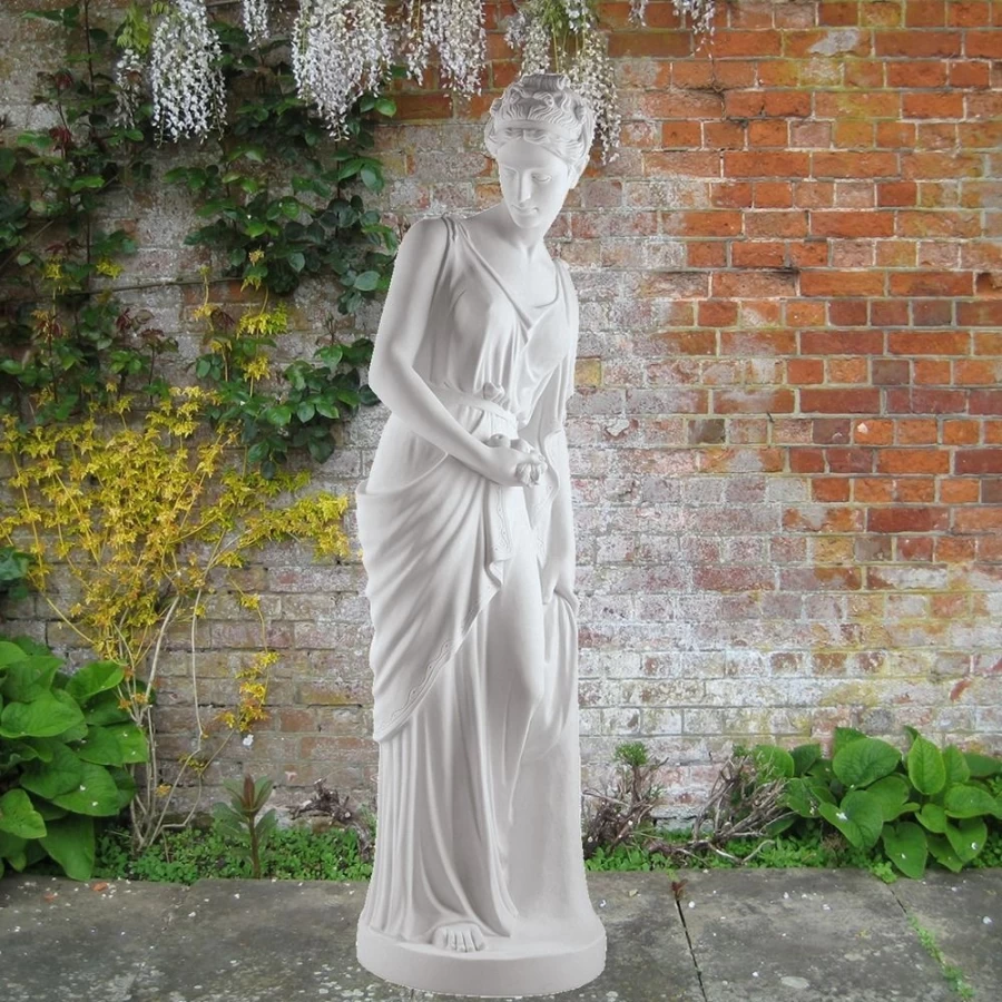 "STATUES & SCULPTURES 164cm Autumn Maiden Marble Resin Outdoor Garden Statue for Decoration"