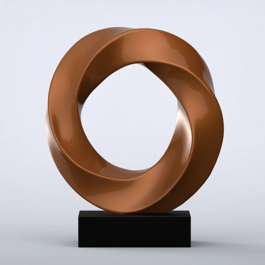 "STATUES & SCULPTURES Halo Modern Indoor Art Piece - 16 Color Variations"