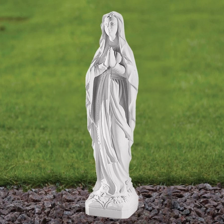 "Our Lady Of Lourdes 35cm Marble Resin Outdoor Garden Statue – STATUES & SCULPTURES Collection"