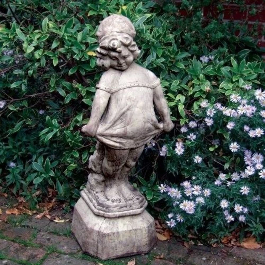 "Victorian Girl 80Cm Stone Garden Statue by STATUES & SCULPTURES – Outdoor Antique Sculpture"
