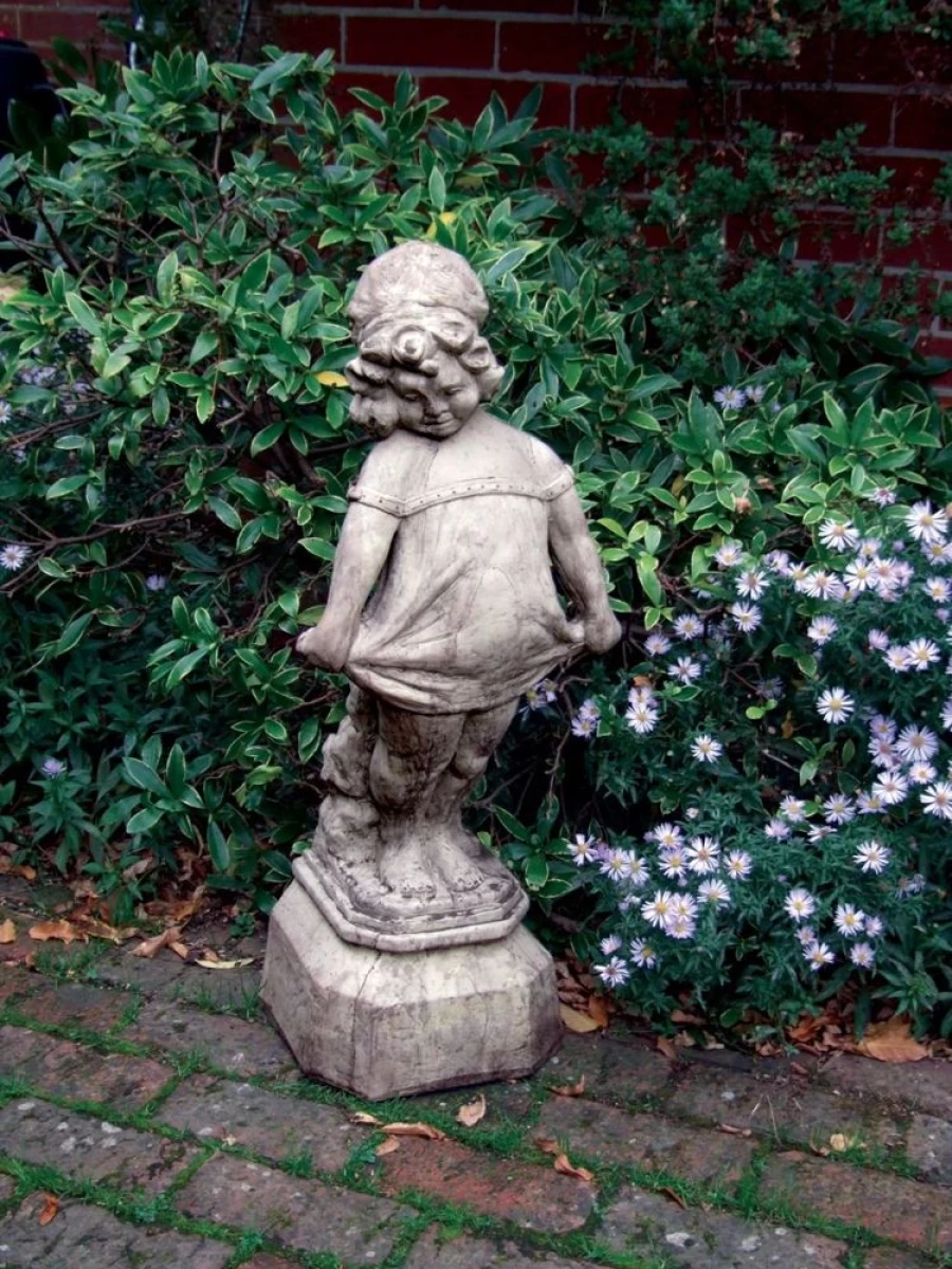 "Victorian Girl 80Cm Stone Garden Statue by STATUES & SCULPTURES – Outdoor Antique Sculpture"