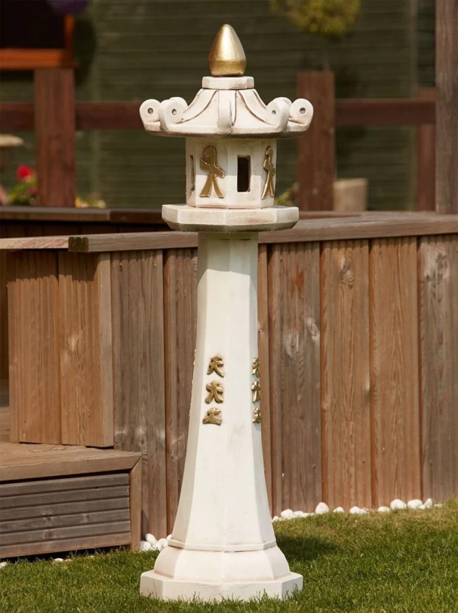"Japanese Pagoda Stone Garden Statue – Grand Traditional Sculpture for Outdoor Decor"