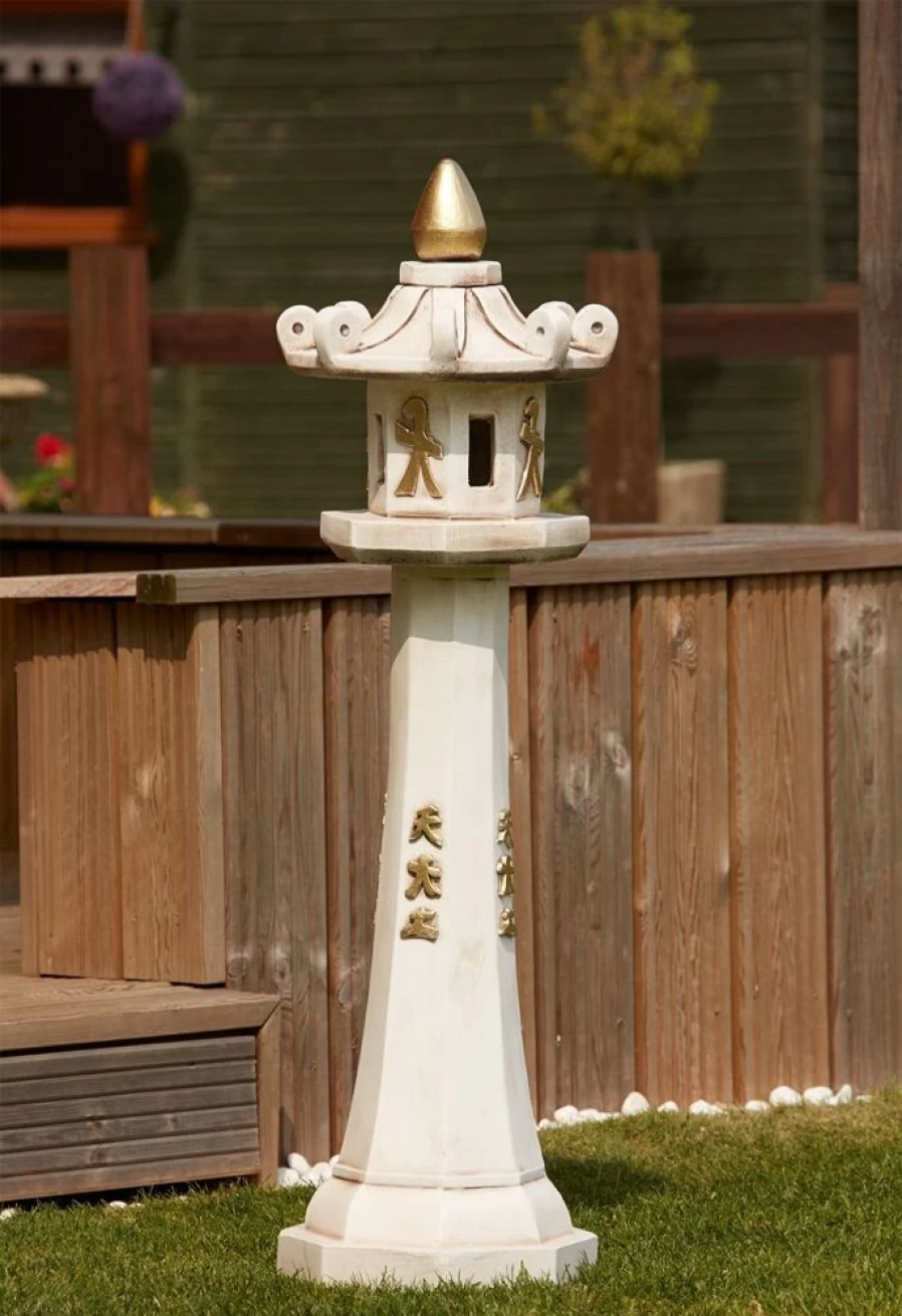 "Japanese Pagoda Stone Garden Statue – Grand Traditional Sculpture for Outdoor Decor"