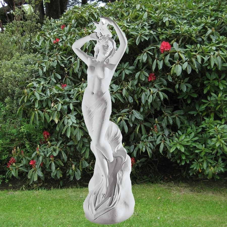 "Venus Of Sea 87Cm White Marble Resin Statue For Garden Decor - STATUES & SCULPTURES"