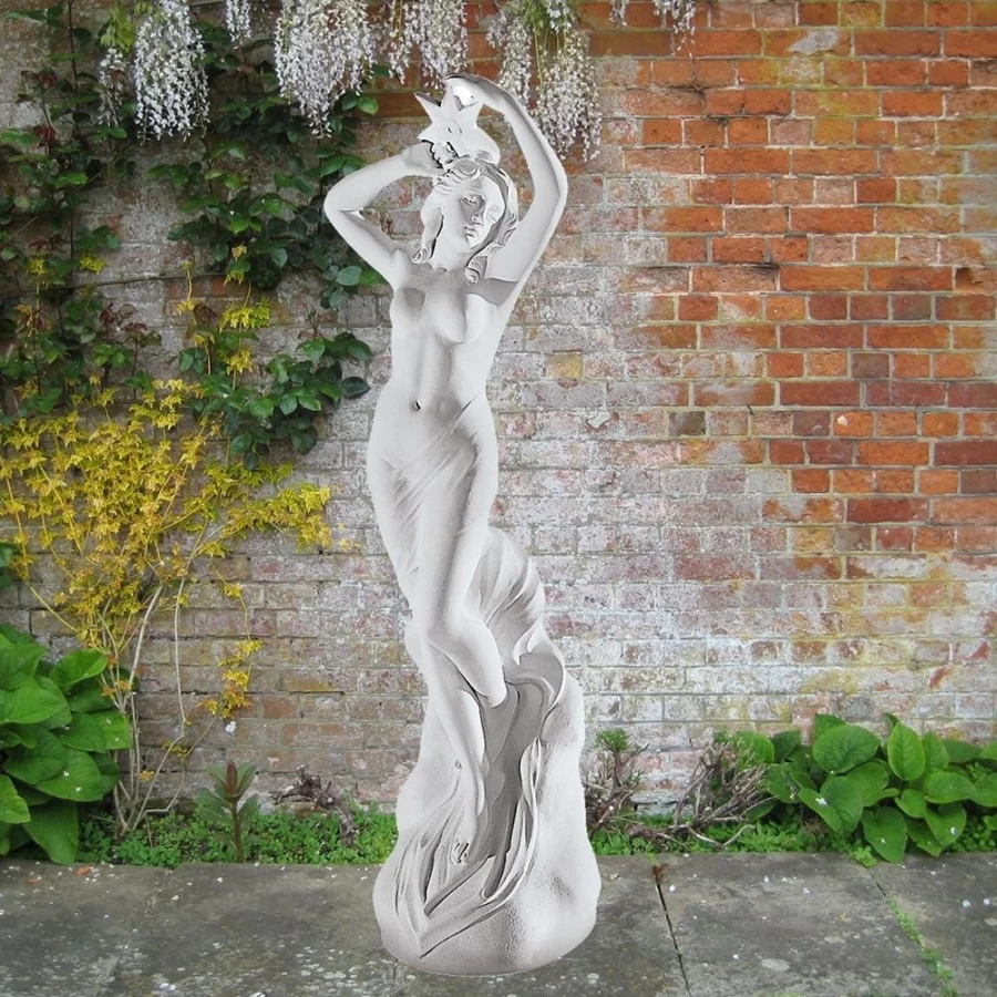 "Venus Of Sea 87Cm White Marble Resin Statue For Garden Decor - STATUES & SCULPTURES"
