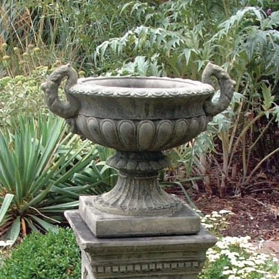 "STATUES & SCULPTURES Modena 29 Stone Vase - Outdoor Garden Planter for Patio and Lawn Decor"
