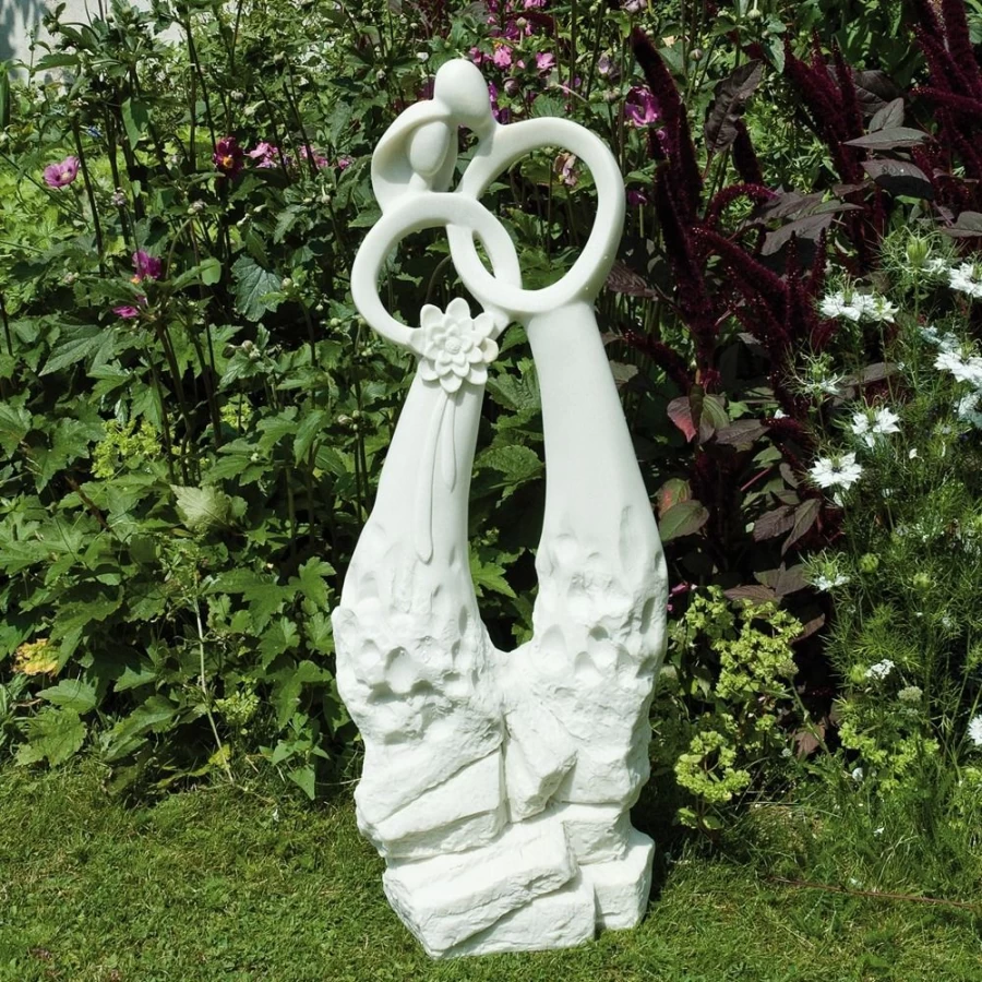 "Modern Poly Resin Wedding Garden Statue – Elegant Outdoor Sculpture by STATUES & SCULPTURES"