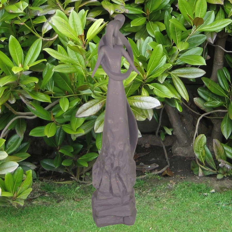 "STATUES & SCULPTURES 81Cm Modern Poly Resin Embracing Couples Garden Statue for Outdoor Decor"