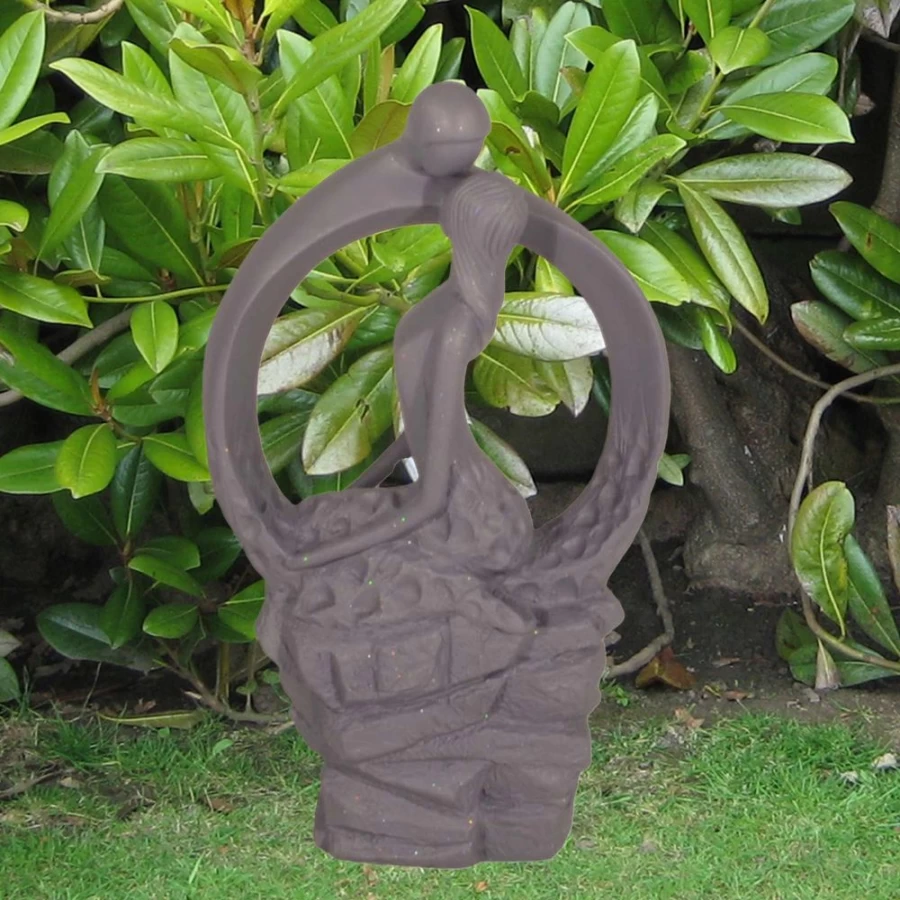 "STATUES & SCULPTURES 61cm Modern Resin Garden Statue – Euphoric Outdoor Decor"