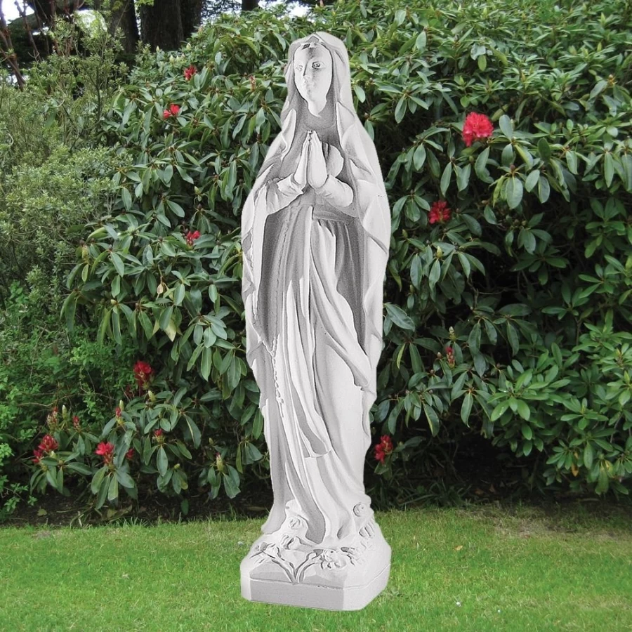 "Our Lady Of Lourdes 106cm Outdoor Garden Statue – Handcrafted Marble Resin Religious Sculpture by STATUES & SCULPTURES"