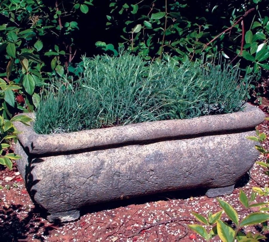 "STATUES & SCULPTURES 33Cm Stone Garden Planter – Continental Style Plant Trough"