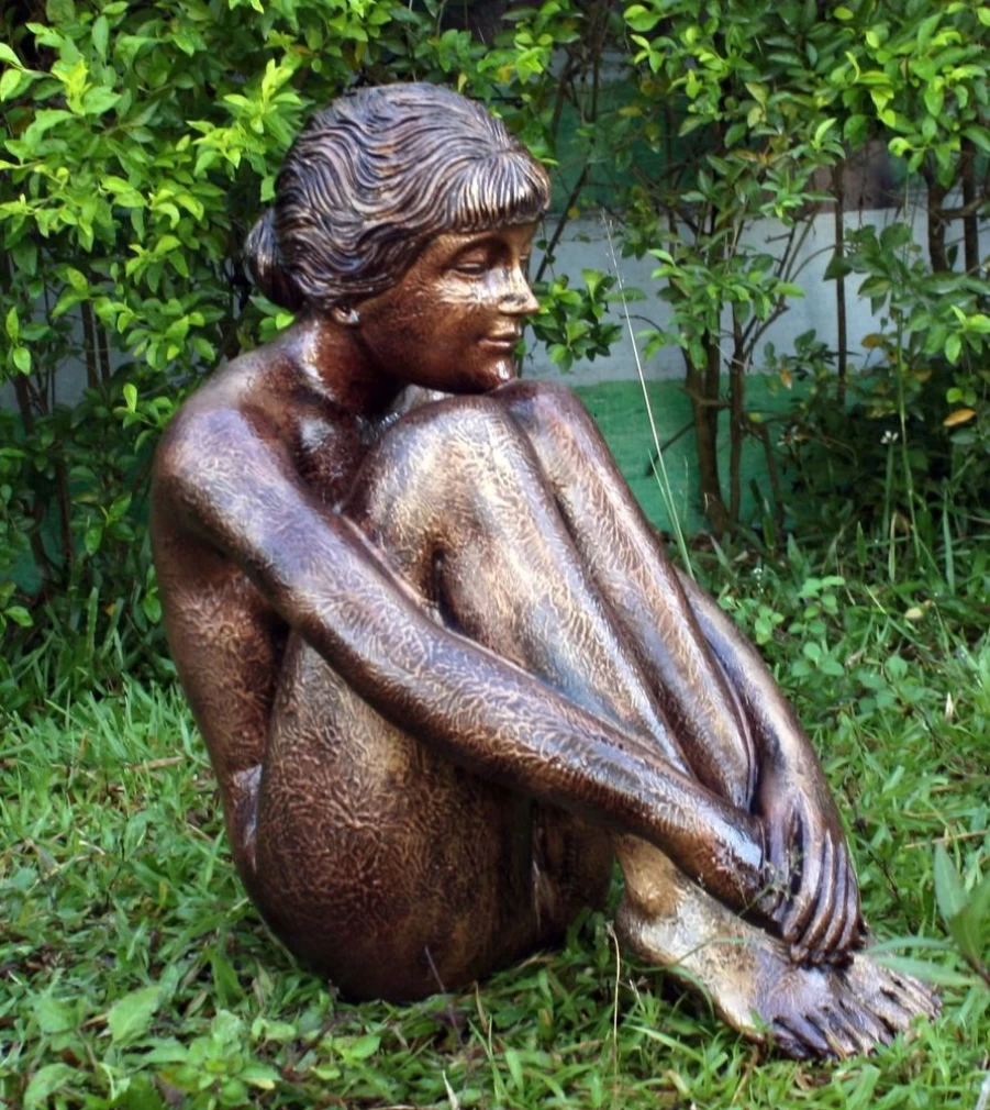 "Melina 55Cm Bronze Marble Resin Outdoor Garden Statue by STATUES & SCULPTURES"