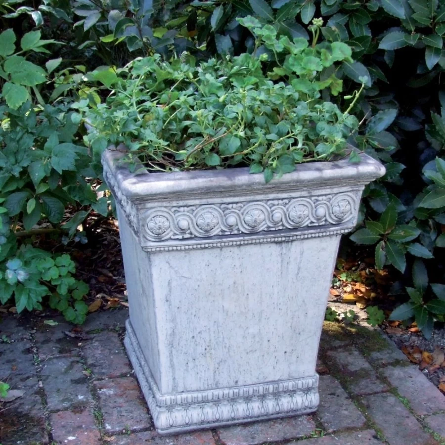 "Empire Urn Stone Garden Planter - Classic Outdoor Decor by STATUES & SCULPTURES"