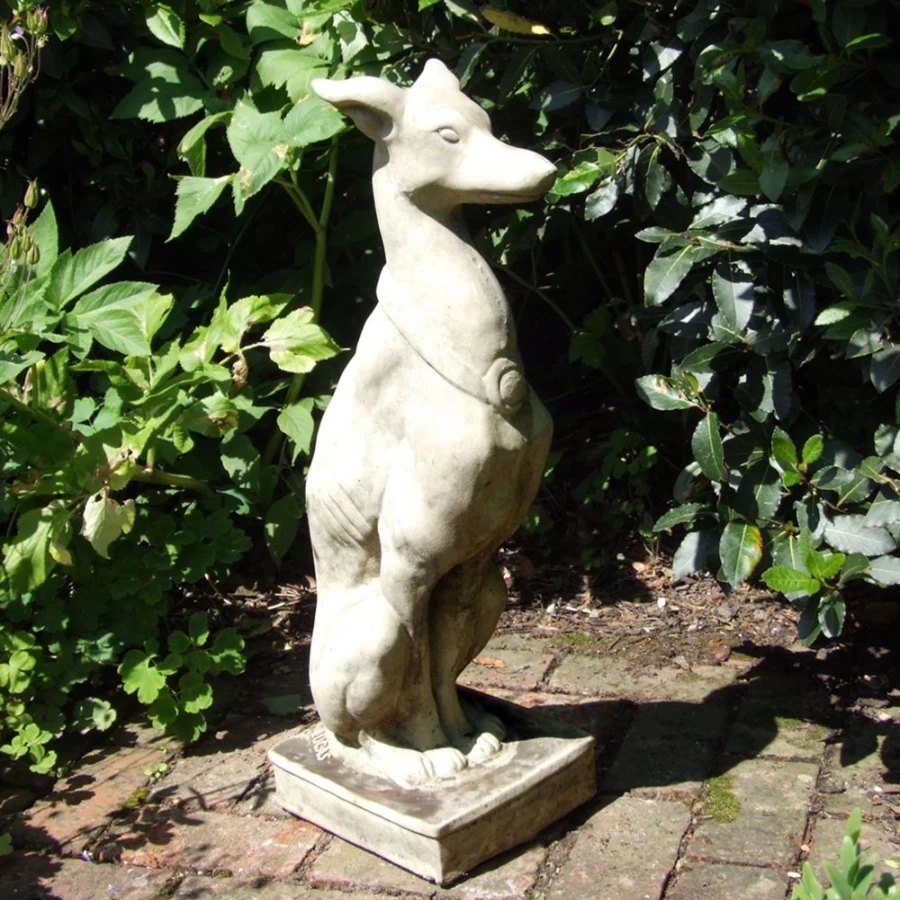 "Handcrafted Egyptian Anubis Dog Statue - Premium Stone Garden Sculpture by STATUES & SCULPTURES"