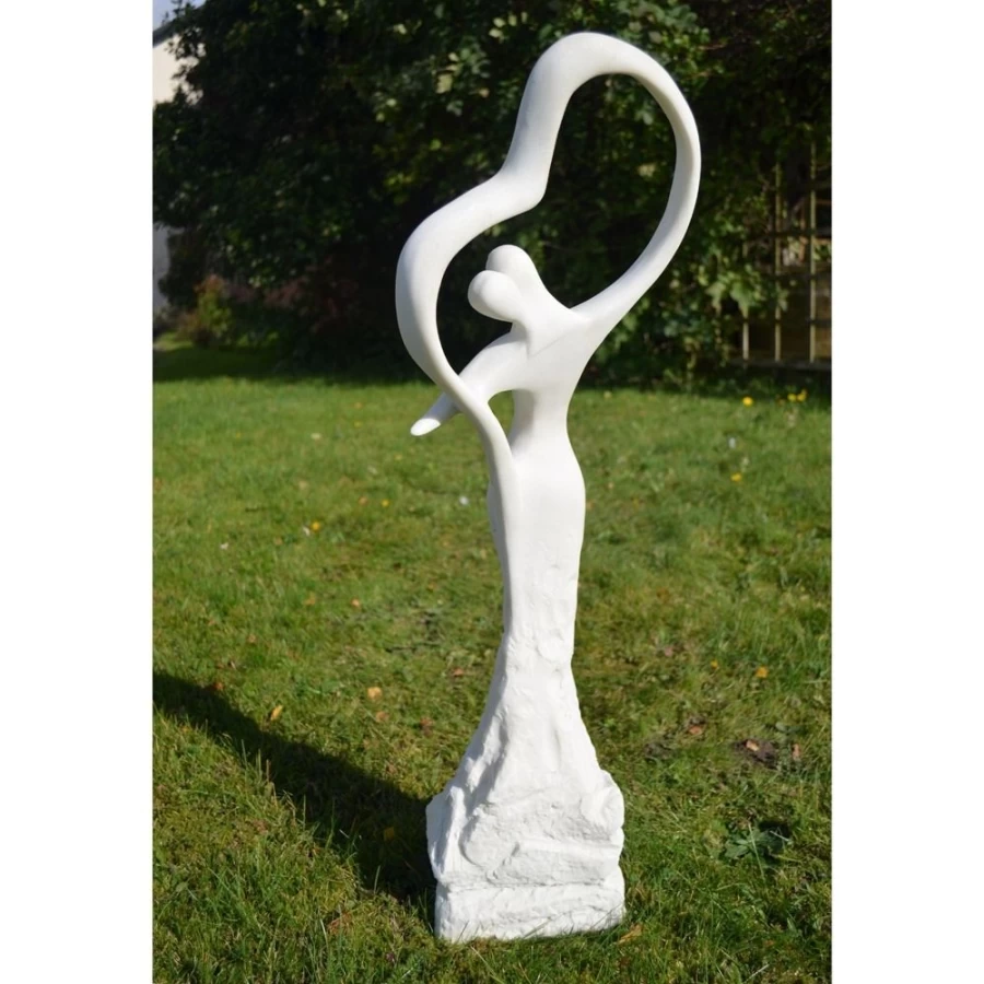 "Elegant Love & Dancing Couple Modern Polyresin Garden Statue - STATUES & SCULPTURES Collection"