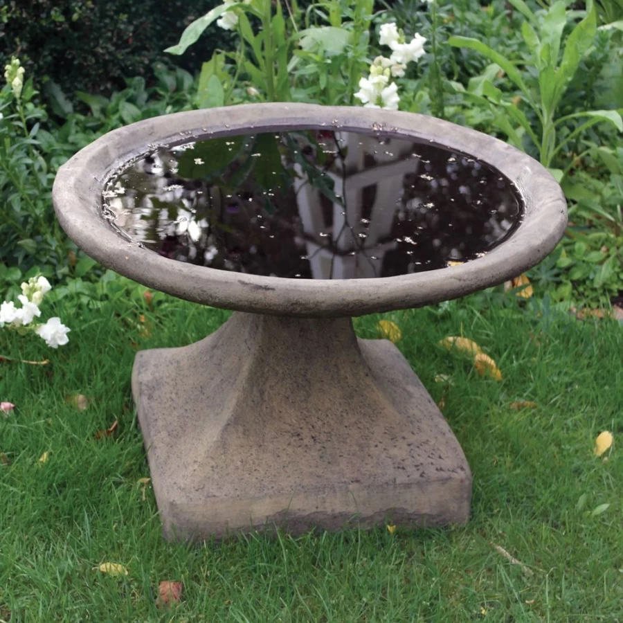 Modern Stone Garden Bird Bath by STATUES & SCULPTURES - Rutland Style Outdoor Birdbath