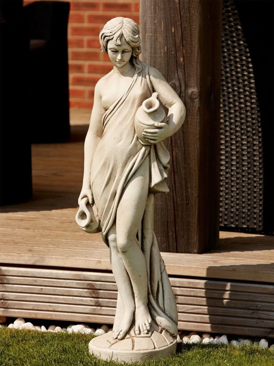 "Purity Maiden Stone Garden Statue – Handcrafted Outdoor Sculpture by STATUES & SCULPTURES"