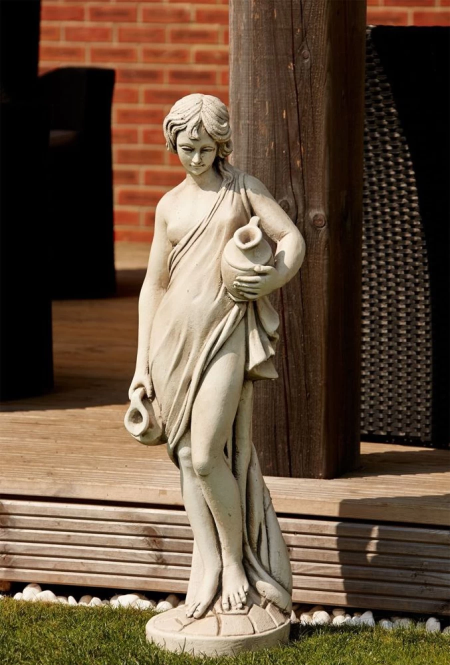 "Purity Maiden Stone Garden Statue – Handcrafted Outdoor Sculpture by STATUES & SCULPTURES"
