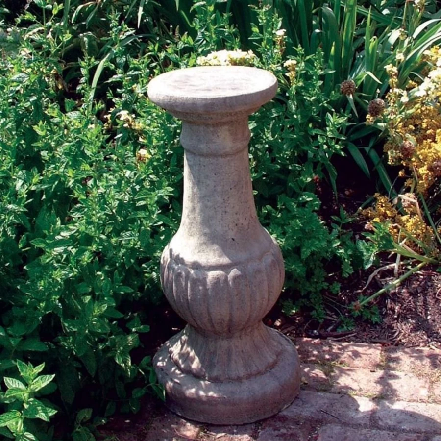"STATUES & SCULPTURES Victorian Stone Garden Pedestal Column for Outdoor Decor"