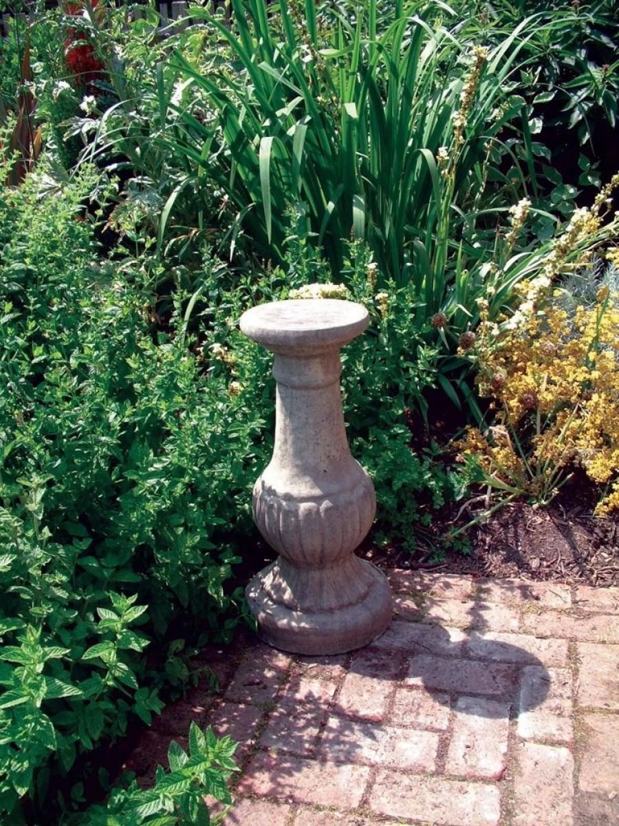 "STATUES & SCULPTURES Victorian Stone Garden Pedestal Column for Outdoor Decor"