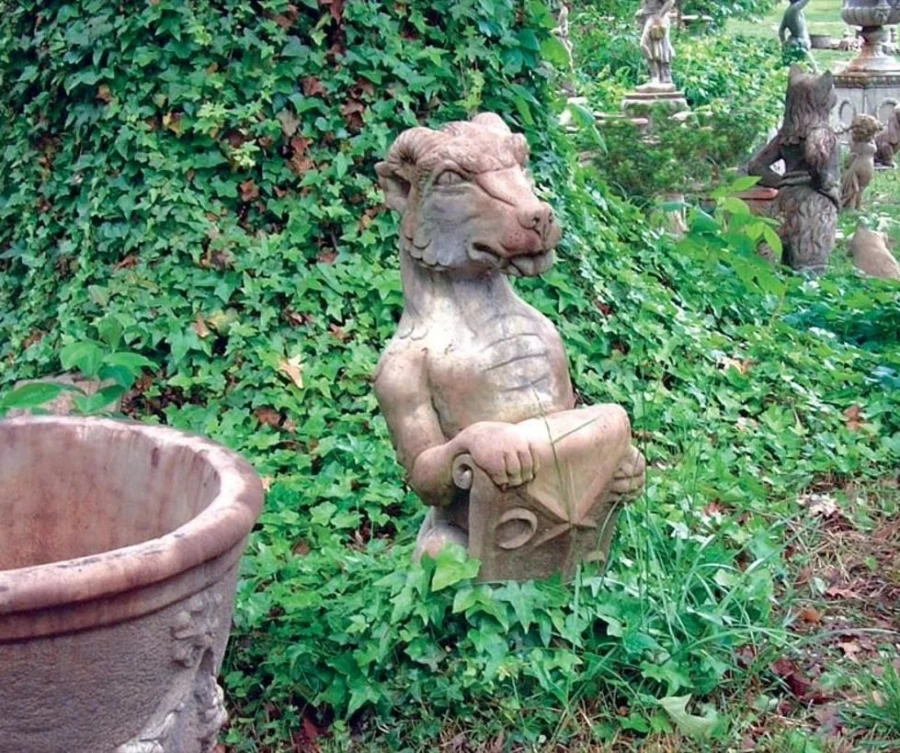 "Mystical Dragon 87Cm Outdoor Garden Statue – Handcrafted Stone Sculpture by STATUES & SCULPTURES"