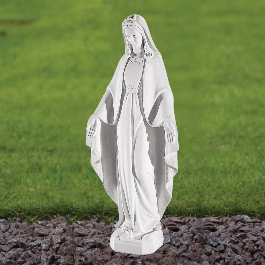 "52cm Virgin Mary Statue for Garden - Handcrafted Marble Resin Outdoor Religious Sculpture by STATUES & SCULPTURES"